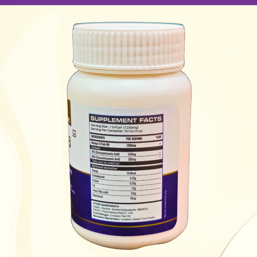 Omega 3 Fish Oil Soft Gel - Triple Strength